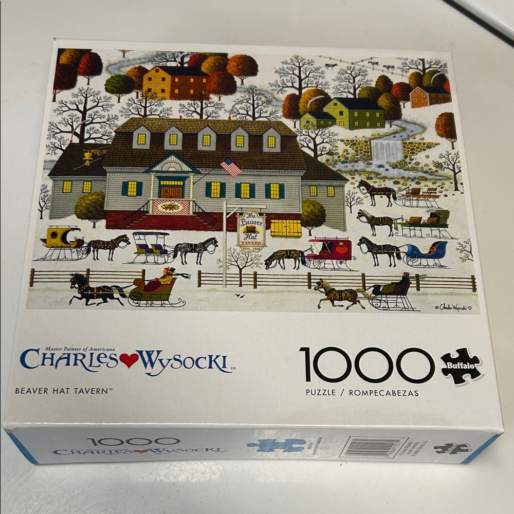 Charles Wysocki Beaver Hat Tavern 1000 piece puzzle